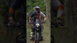 Himalayan 450 on Off Road Action - Drone shot