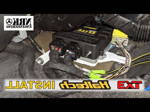 Instal of a Haltech ECU in a Laser TX3 - See how it was done.