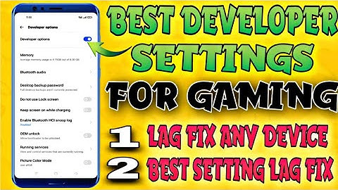 Best Developer Option Setting For Gaming | Increase Gaming Performance | CPU Optimization for Gaming