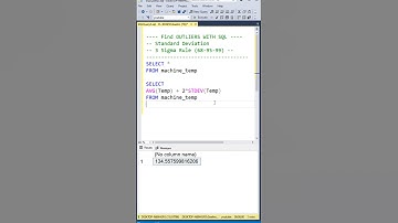 Find Outliers in SQL | Data Analyst SQL Interview Question