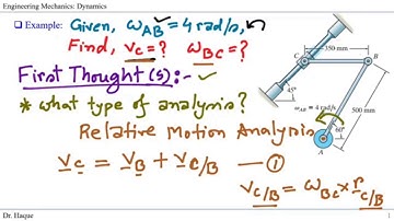Relative Motion Analysis: Velocity Example Problem (Step-by-step Explained)