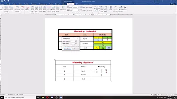 Jak vložit tabulku do formátu PDF?