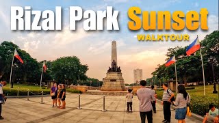 A Very Relaxing Walk in RIZAL PARK (LUNETA) at Sunset | Manila Walktour 2024 by Neb Andro 517 views 8 days ago 10 minutes, 48 seconds