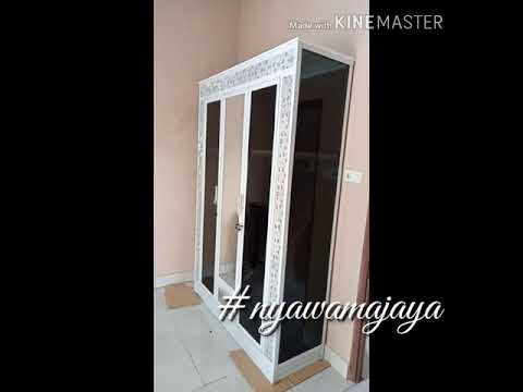  Lemari  3pintu pakaian aluminium  pake laci YouTube