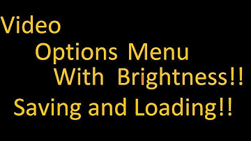 UE4 Options Menu Tutorial -Part 4- Saving Loading our settings