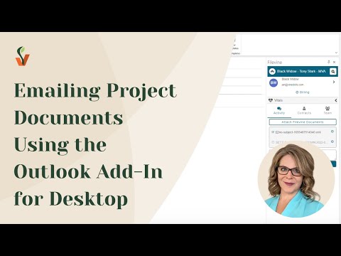 Emailing Project Documents Using the Outlook Add-In for Desktop