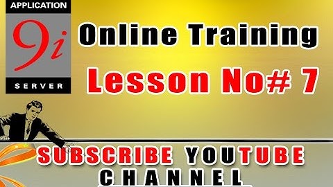 7 Oracle 9i  SQL URDU/HINDI Video Classes