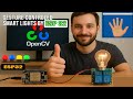 ESP32 + OpenCV Hand Control (4-Channel Relay) — Turn Anything ON with Hand Gestures!