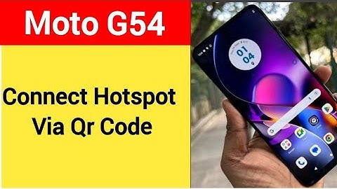 How to connect hotspot via QR code, Moto G54 5G me wireless internet connect kaise karen