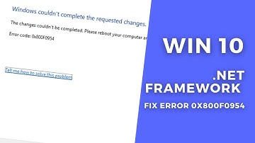 How to Fix .Net Framework 3.5 in Windows 8,10 | Fix Error 0x800F0954