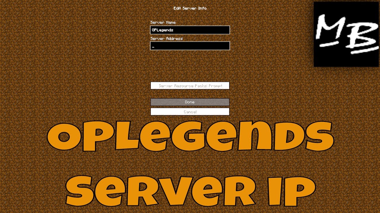 Minecraft OPLegends Server IP Address 