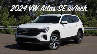 2024 VW Atlas (SE w/tech)  Full Features Review & POV Test Drive