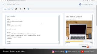 Picture Element in Punjabi | HTML Images | Online HTML Editor | CSPunjab.Com