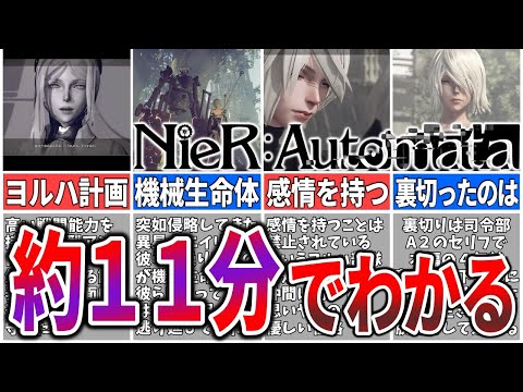 【11分で分かる】ニーアオートマタ・ストーリー解説【神ゲー NieR:Automata】