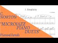 C. Norton - Microjazz Piano duets collection 1 for piano four hands (Score)