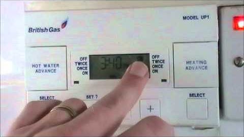 British Gas UP1 Boiler Controller Instructions