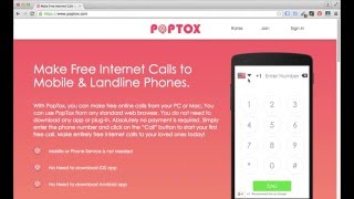 Make Free Internet Calls using PopTox