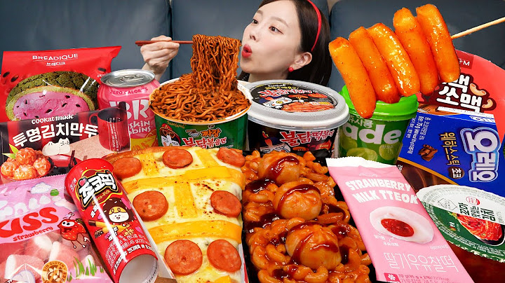 편의점 꿀조합 🧡 짜장 불닭볶음면 피자 만두 디저트 신상 먹방 Korean Convenience Store Food Desserts Mukbang ASMR Ssoyoung