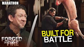 Turning Barbed Wire & Aircraft Parts Into Killer Weapons | Marathon | Forged in Fire