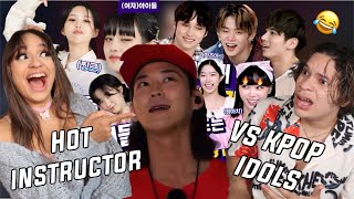Silence of Idol is my new OBSESSION! Waleska & Efra react to 'Hot Instructor vs Kpop Idols'