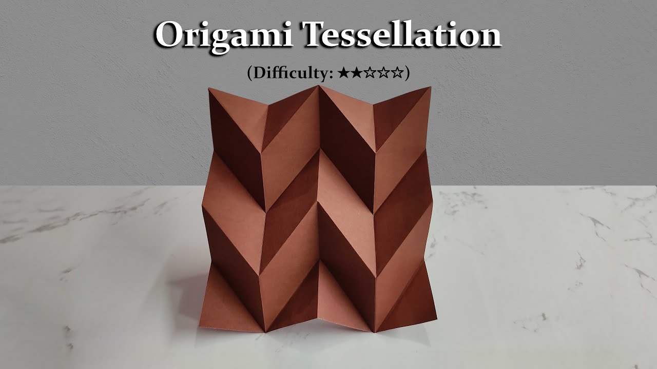 [DETAILED TUTORIAL] Easy Miura Ori Origami | Simplified Herringbone Fold Tutorial for Beginners