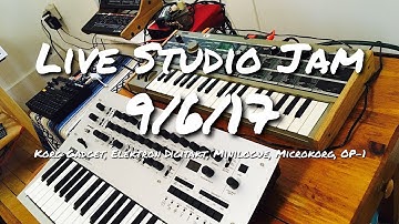 Live Studio Jam, 9/6/17 : Korg Gadget, Elektron Digitakt, Microkorg, Minilogue and OP-1