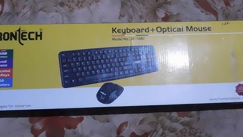 FRONTECH JIL-1680 KEYBOARD + MOUSE unboxing and review