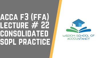 ACCA F3(FFA) (English Language) - LECTURE # 22 -- Consolidated SPL Practice
