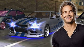 TRIBUTO PAUL WALKER || Nissan Skyline GTR R34 2Fast 2Furious || NFSU2