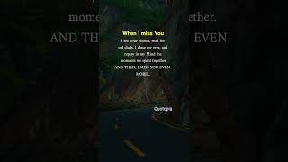 When I Miss You 💭 Photos & Memories Make Me Miss You More 💔 #TrueLove #MissingYou #Emotions'