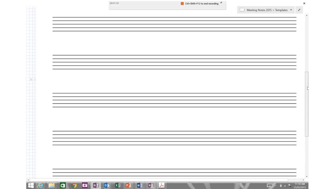 how to make and use onenote templates youtube how to create a onenote template