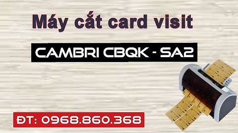 Máy cắt card visit Cambri CBQK-SA2