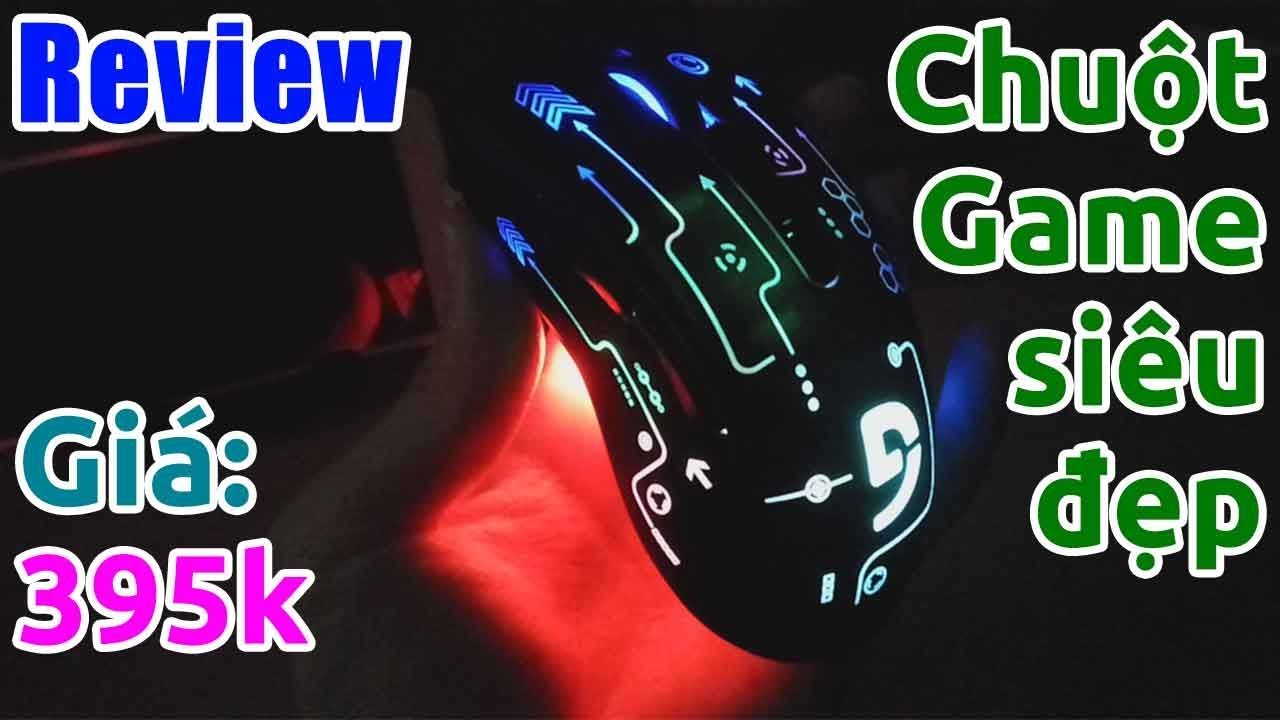 Trên tay chuột chuyên game có đèn LED RGB siêu đẹp