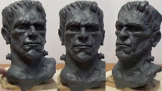 Скульптура монстра Франкенштейна