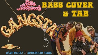 Free Nationals, A$ap Rocky, Anderson .Paak - Gangsta - BASS COVER & TAB