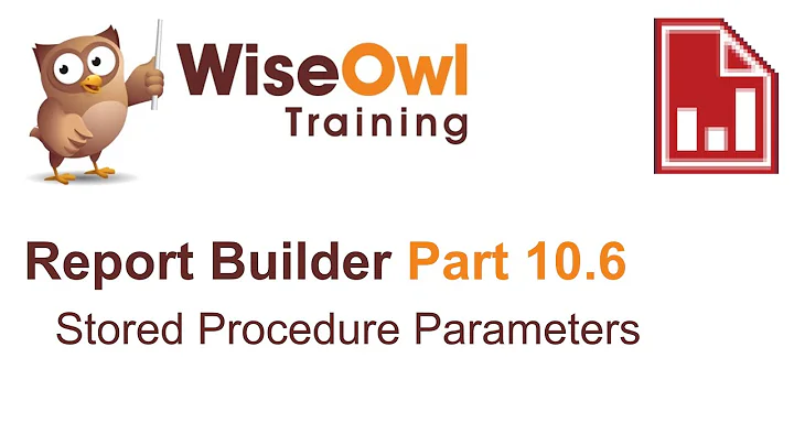 SSRS Report Builder Part 10.6 - Stored Procedure Parameters