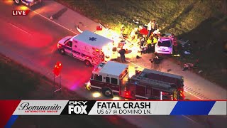 1 dead after crash on northbound US 67