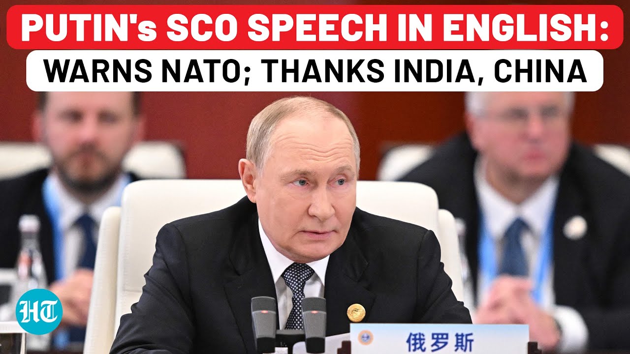 Putin's SCO Speech In English: Threatens NATO, Thanks India & China| Russia| Ukraine| Trump