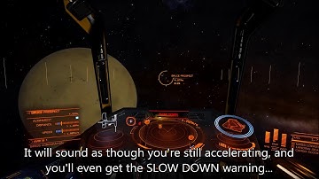 Elite: Dangerous - performing a fast approach from supercruise