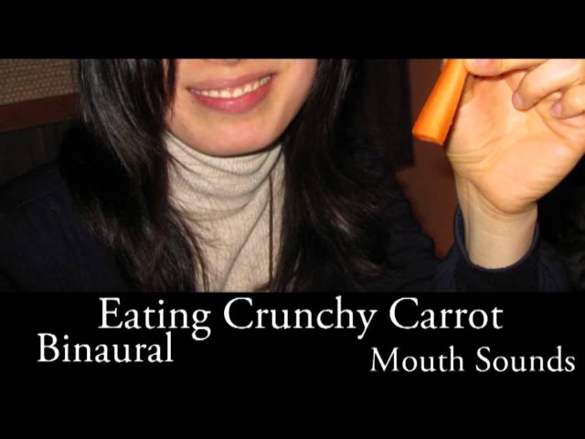 Binaural ASMR Eating Crunchy Carrots l Eating Sounds
