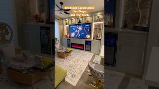 Fireplace/Tv room media wall custom designed
