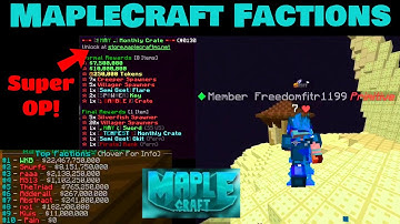 DEMOLISHING All The Competition During Our First 24 HOURS Of The Map! Maplecraft Factions [1]