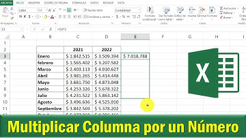 Como MULTIPLICAR en Excel una COLUMNA por un mismo NUMERO