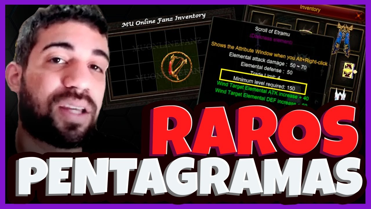 #03 [Mu Global] TUDO SOBRE PENTAGRAMAS RAROS ATRIBUTOS ESPECIAIS E DROP ...