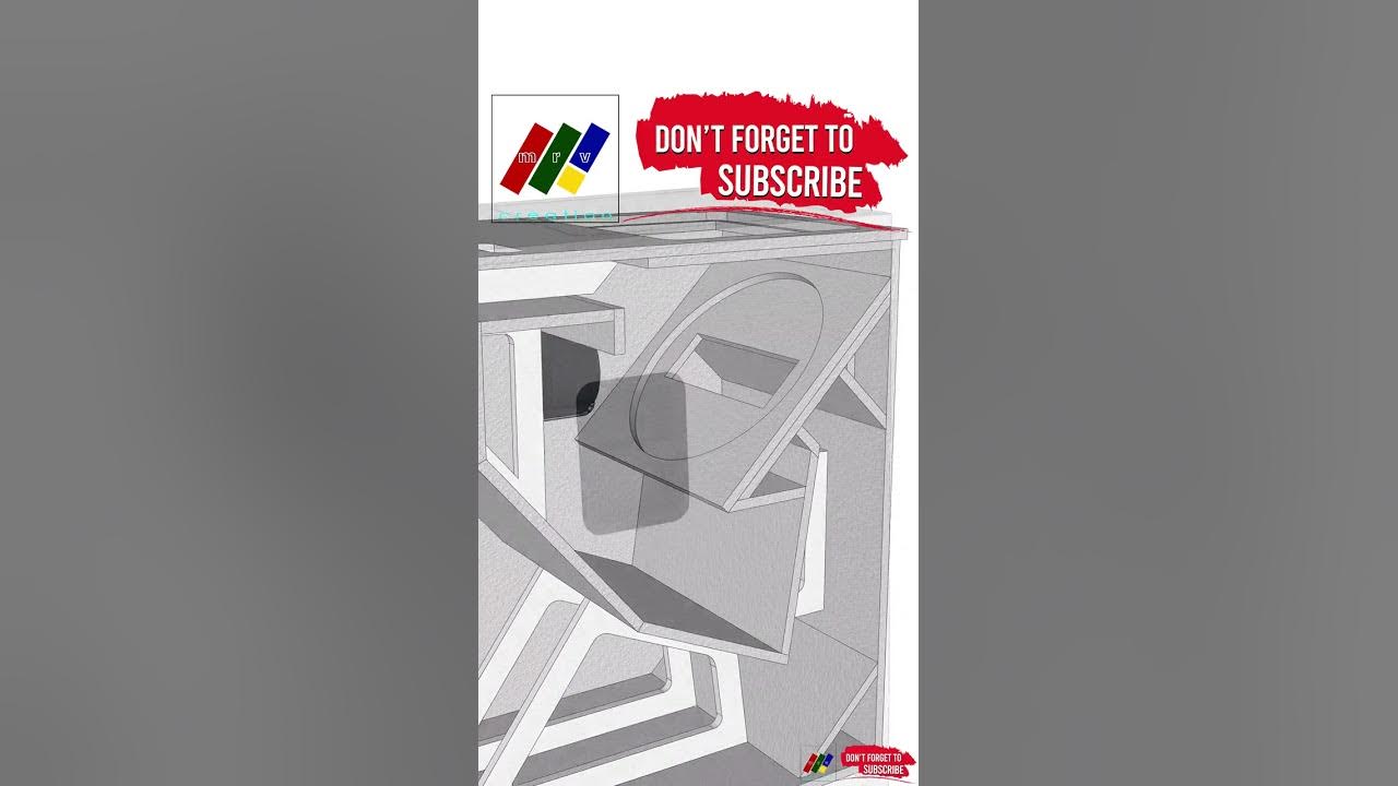 Diy speaker box plan 1x18 hybrid folded horn reflex shorts youtube