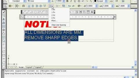 AutoCAD Video Tutorial for Beginners Quick Online Lessons  - 7 (DText, Mtext)