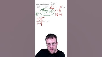 Finding the Sum of an Infinite Geometric Series - the EASY way!