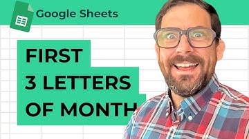 Eerste 3 letters van de maand in Google Sheets