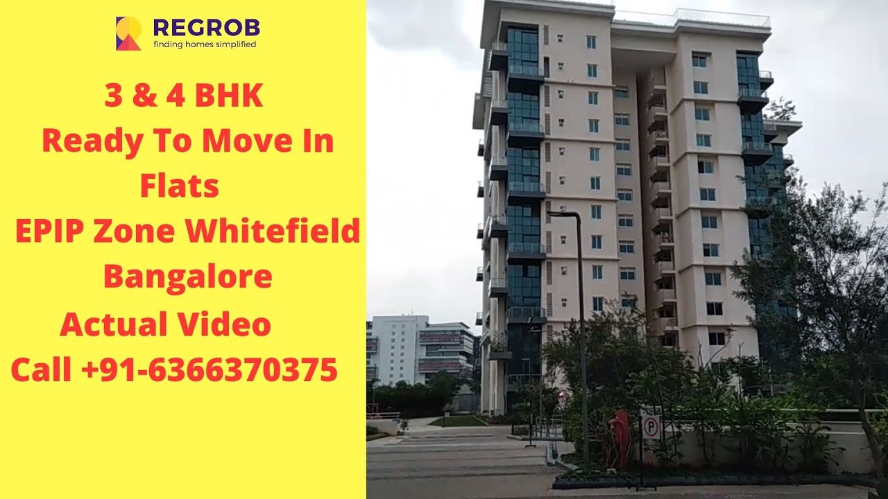 3, 4 BHK Ready To Move In Flats For Sale In EPIP Zone Whitefield