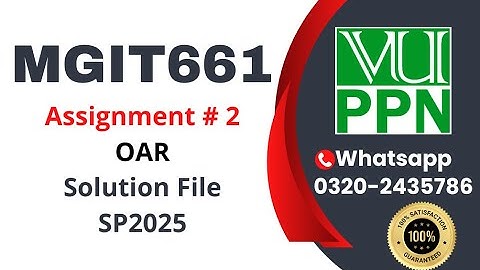 MGIT661 Assignment 2 solution 2025 #mgit661